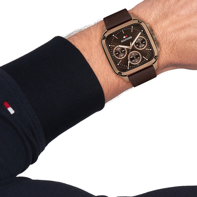 Tommy Hilfiger Roségoldene Herrenuhr TH1792221