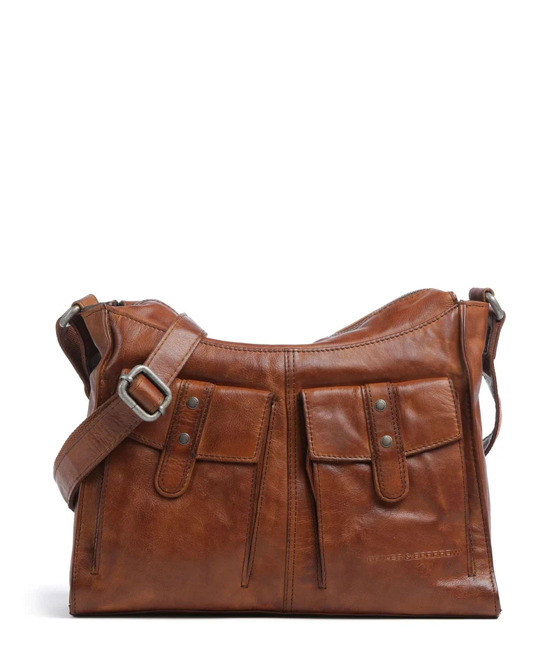 Spikes & Sparrow Apache Samara Beuteltasche brandy