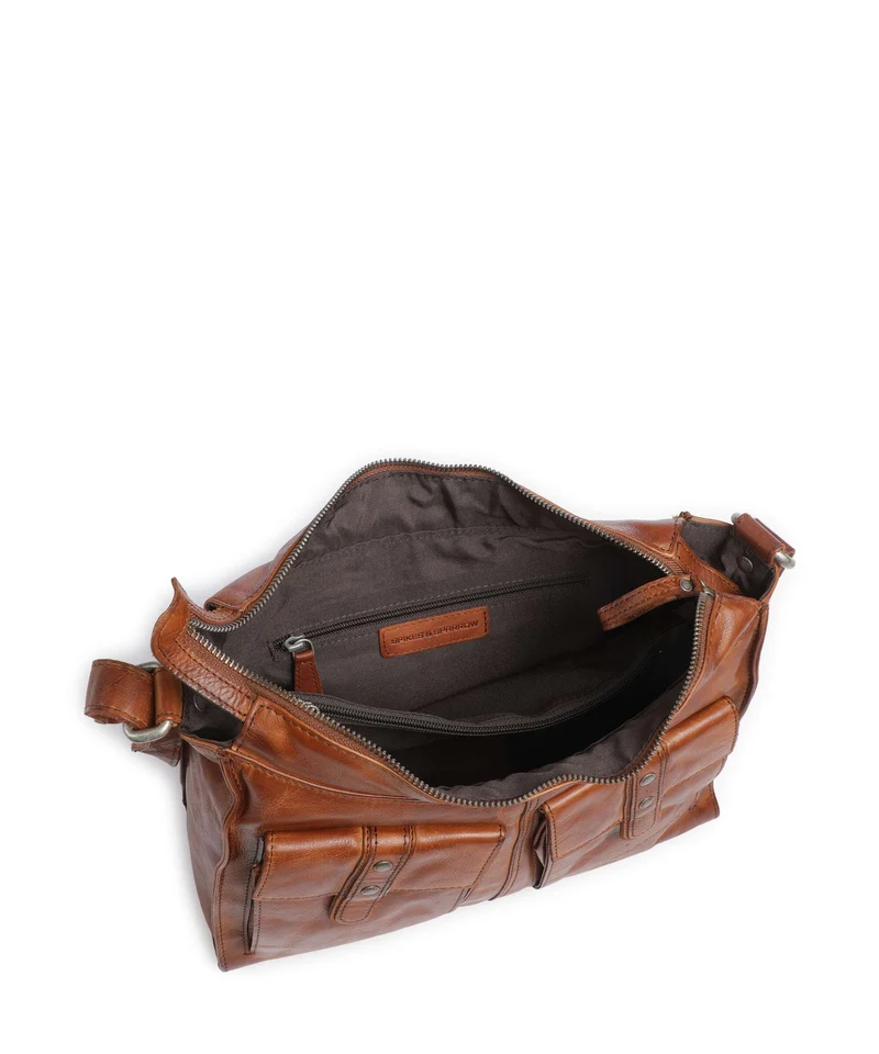 Spikes & Sparrow Apache Samara Beuteltasche brandy