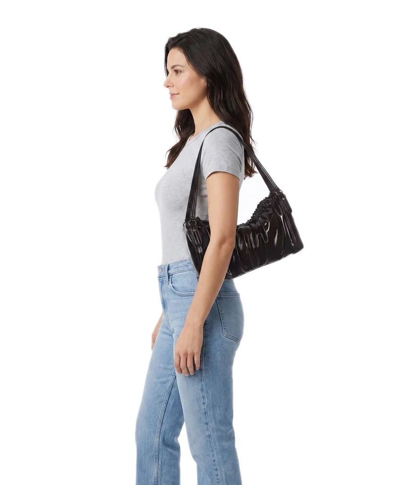 Liebeskind Faye Shiny M Schultertasche deep soil