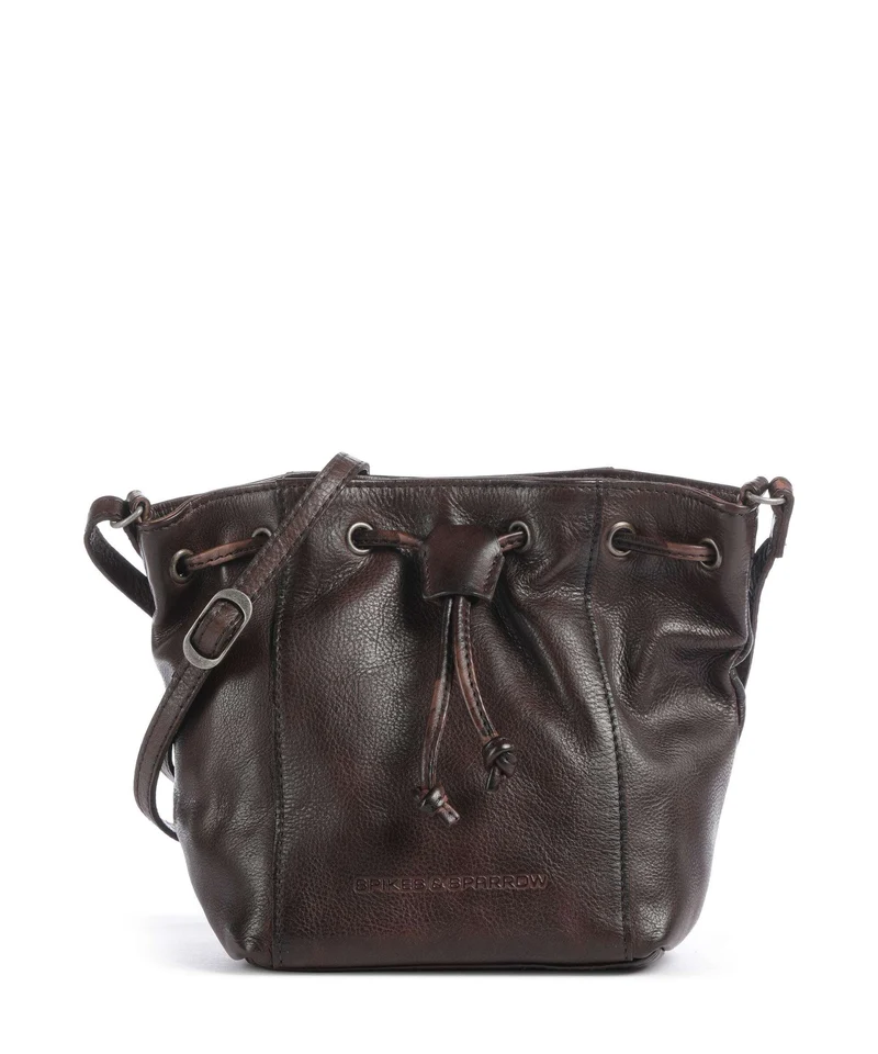 Spikes & Sparrow Apache Nancy Bucket Handtasche dark brown