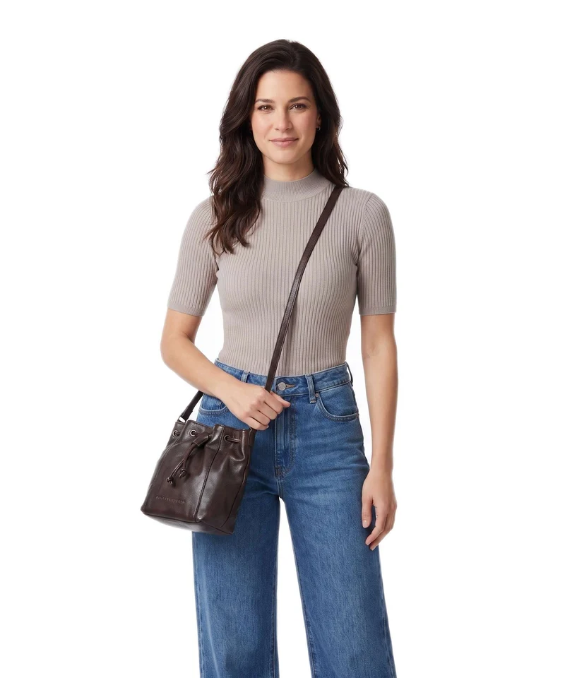 Spikes & Sparrow Apache Nancy Bucket Handtasche dark brown