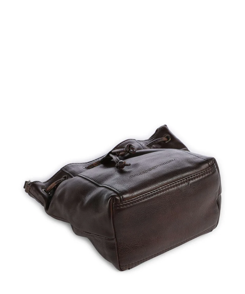 Spikes & Sparrow Apache Nancy Bucket Handtasche dark brown