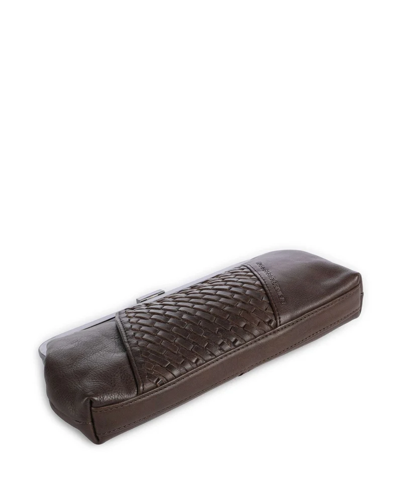 Spikes & Sparrow Woven Susy Umhängetasche dark brown