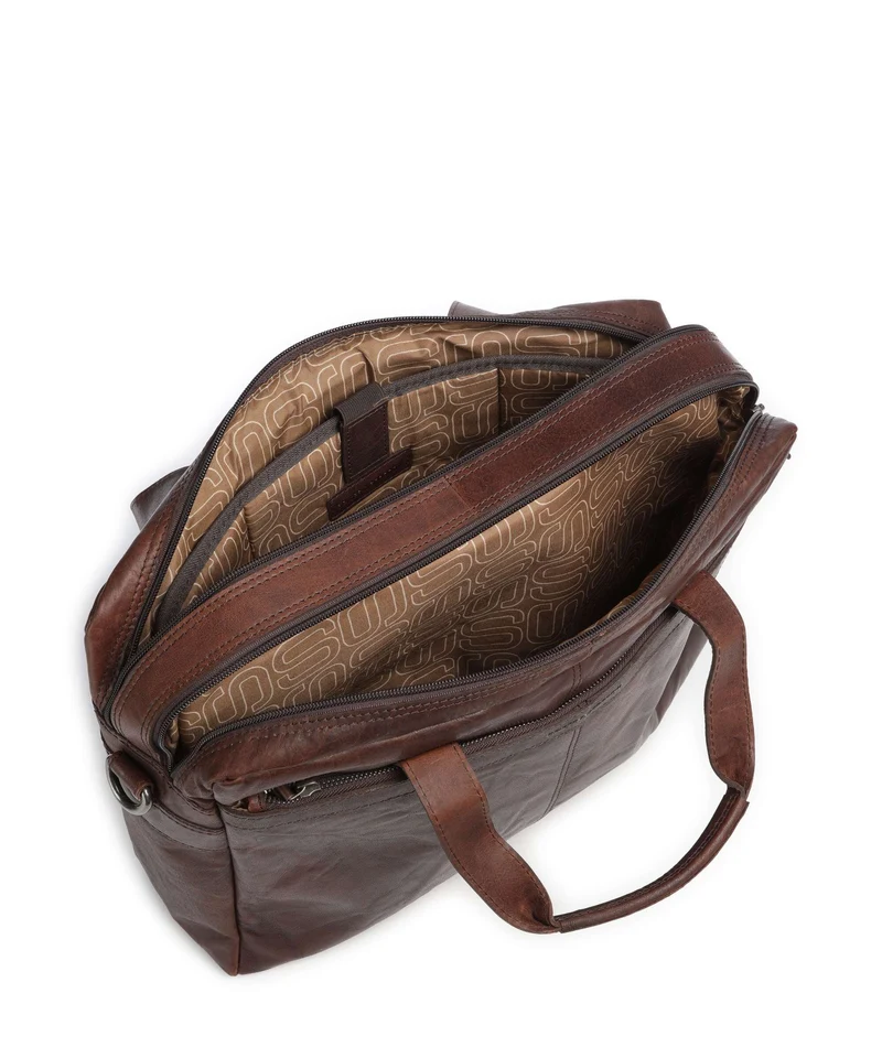 Spikes & Sparrow Bronco Colorado Aktentasche dark brown