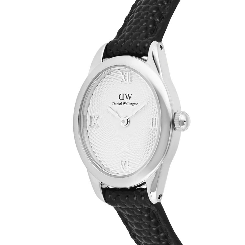 Daniel Wellington Ophelia Mini Black Lizard Silber Damen Uhr DW00100887
