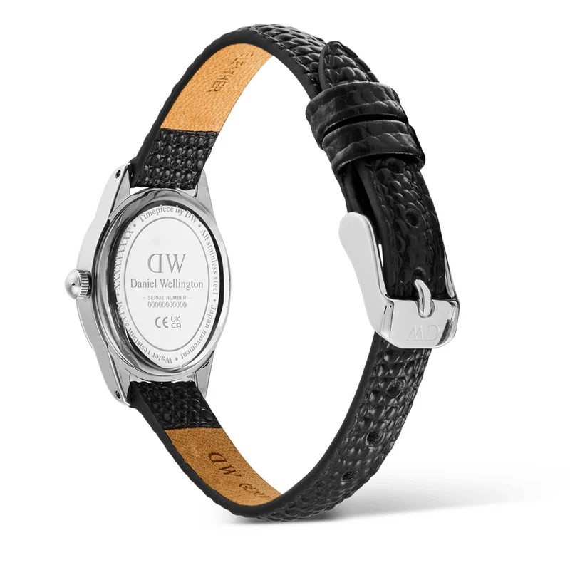 Daniel Wellington Ophelia Mini Black Lizard Silber Damen Uhr DW00100887