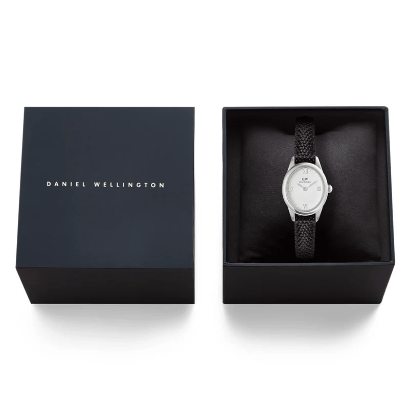 Daniel Wellington Ophelia Mini Black Lizard Silber Damen Uhr DW00100887