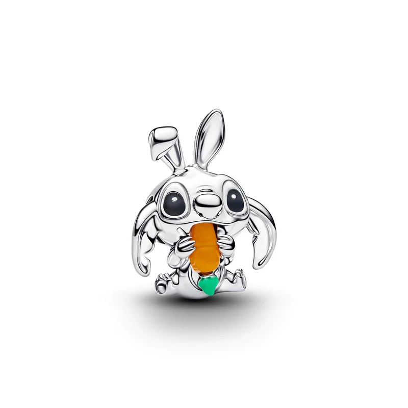 Pandora Disney 925 Sterling Silver Disney Stitch Easter Bunny Charm 794498C01