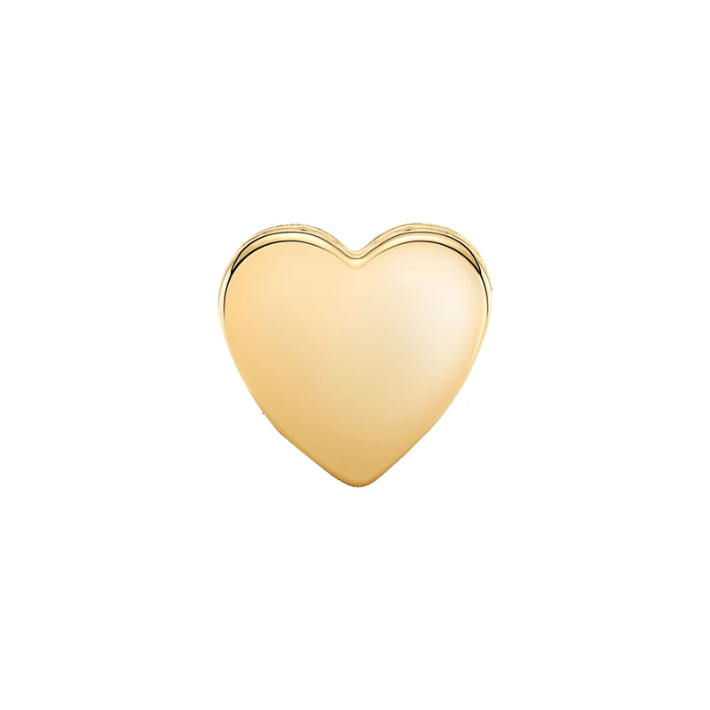 Pandora Moments Goldfarbene Engravable Heart Charm 762015C00