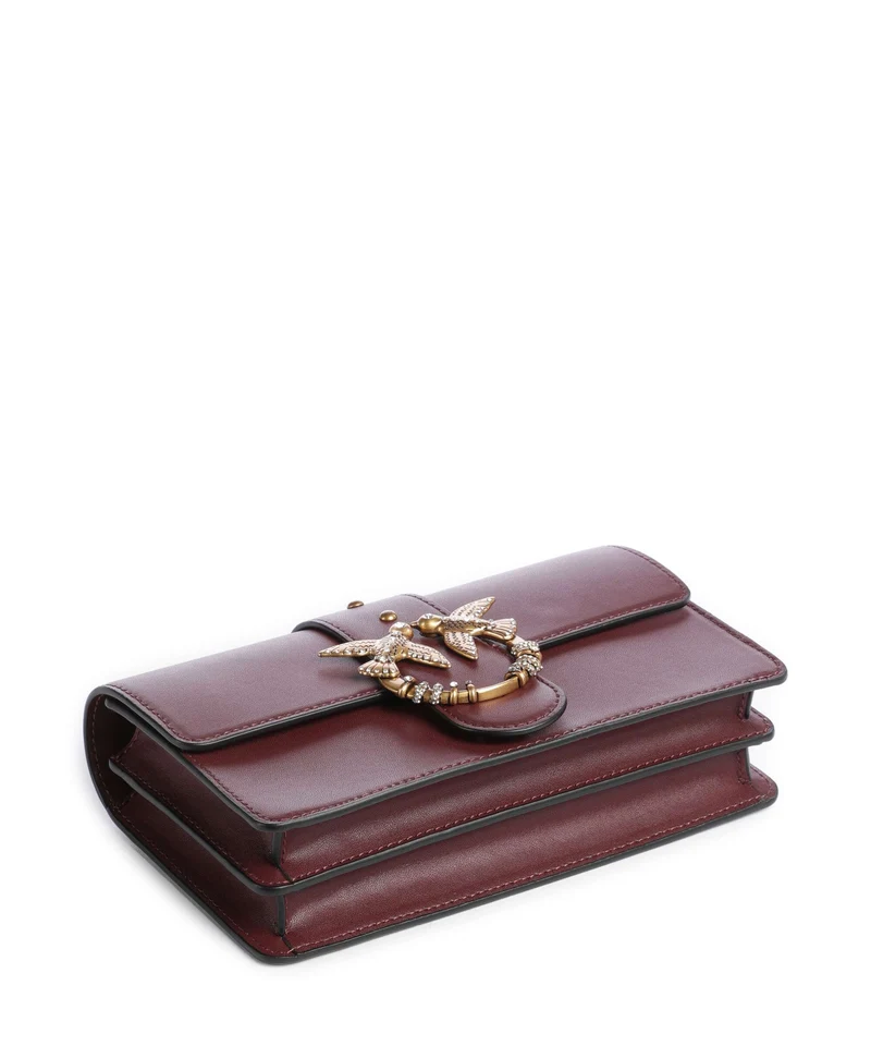 Pinko Love One Mini New Buckle Umhängetasche ribes intenso/antique gold