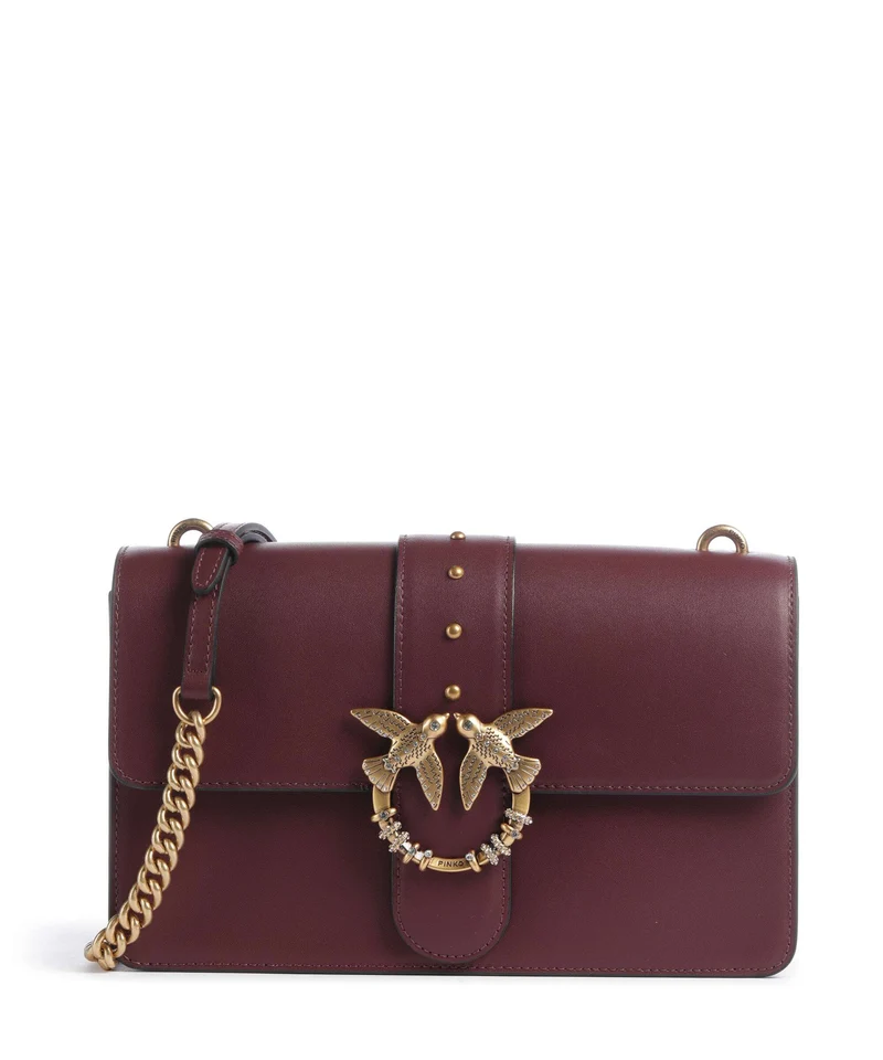 Pinko Love One Classic New Buckle Umhängetasche ribes intenso/antique gold