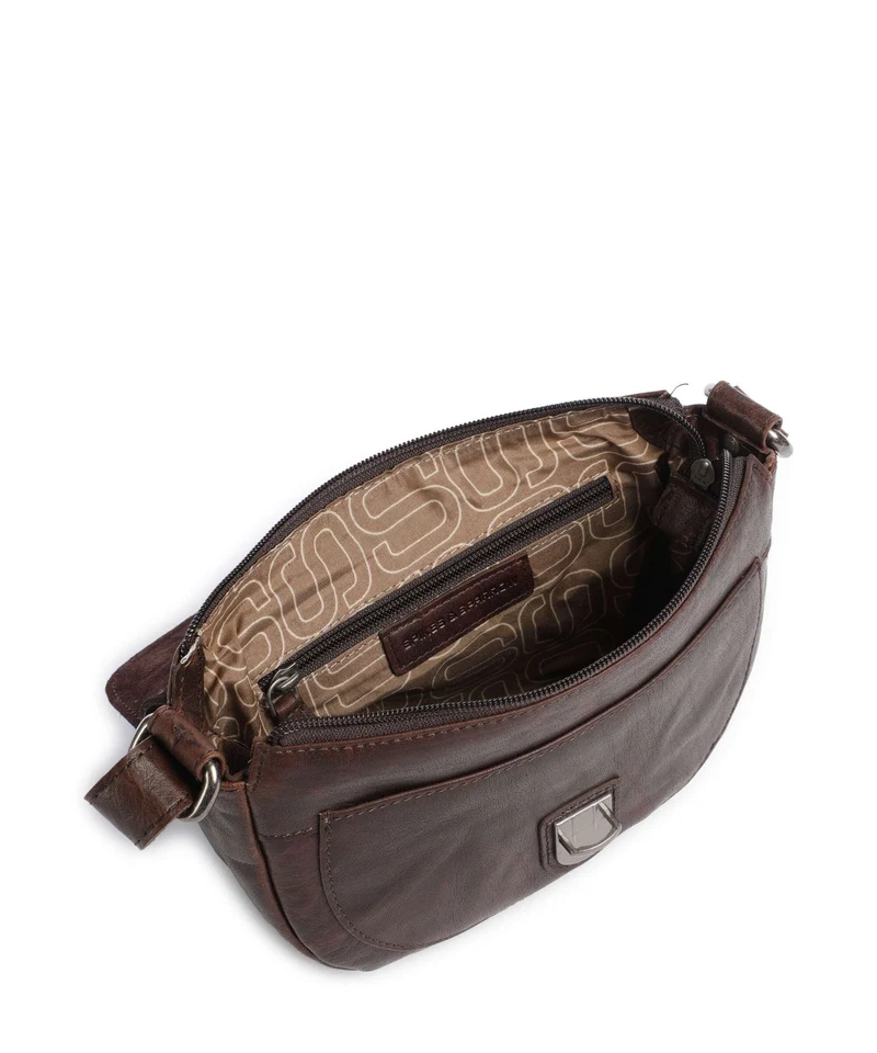 Spikes & Sparrow Bronco Iris Umhängetasche dark brown