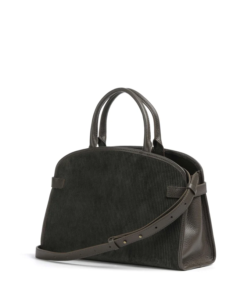 Coccinelle Sabine Corduroy Handtasche fango