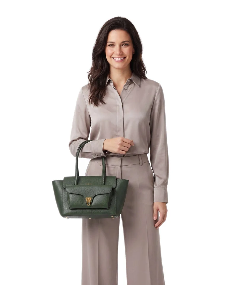 Coccinelle Beat Double Handtasche garden green