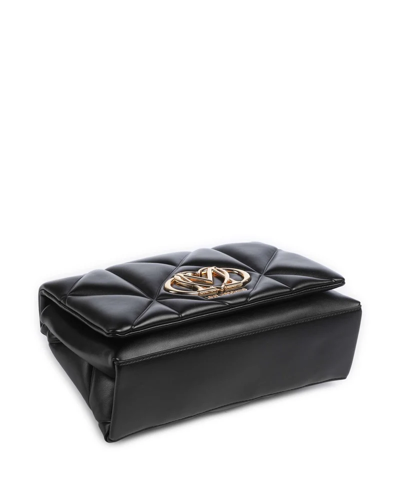 Love Moschino Embossed Q Schultertasche nero