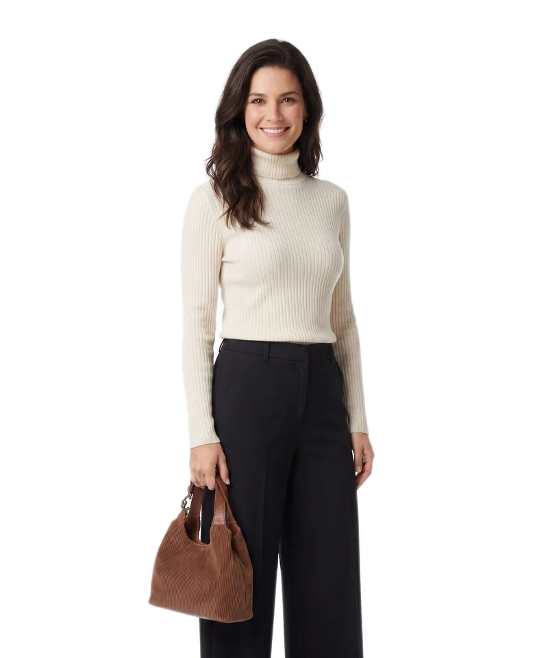 Coccinelle C-Easy Corduroy Handtasche cognac