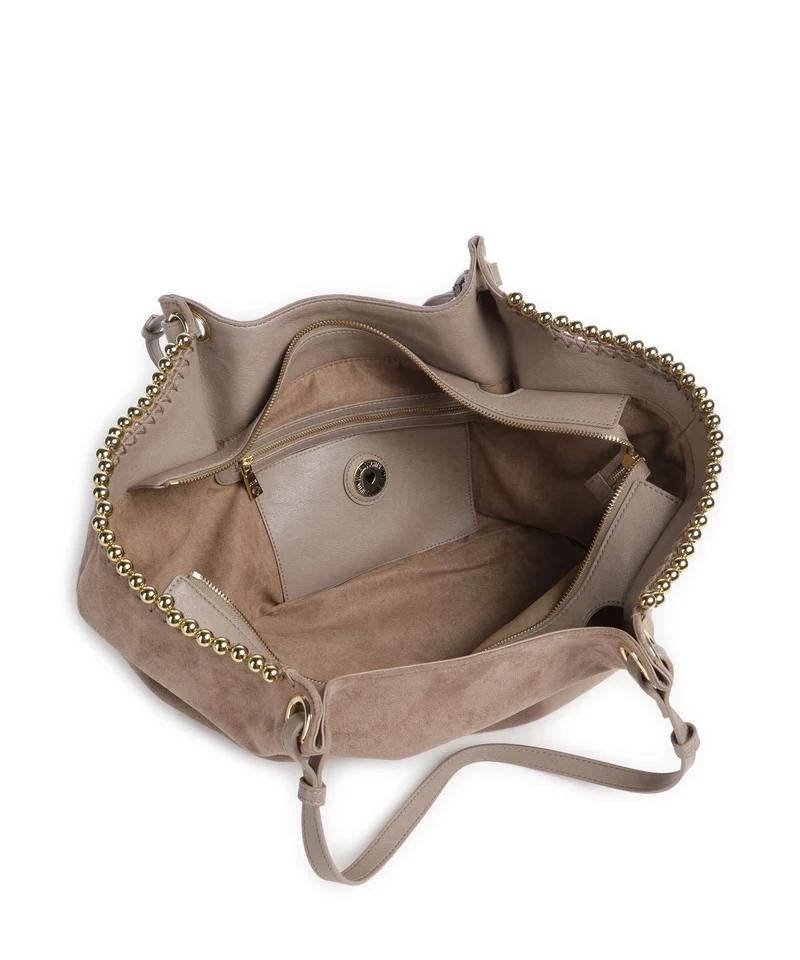 Love Moschino Gold Bead Shopper sabbia