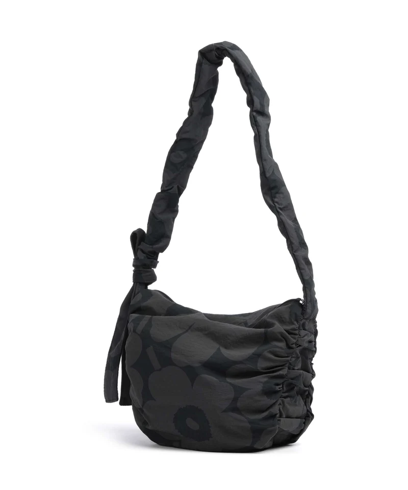 Marimekko Utu M Unikko Schultertasche dark grey/black