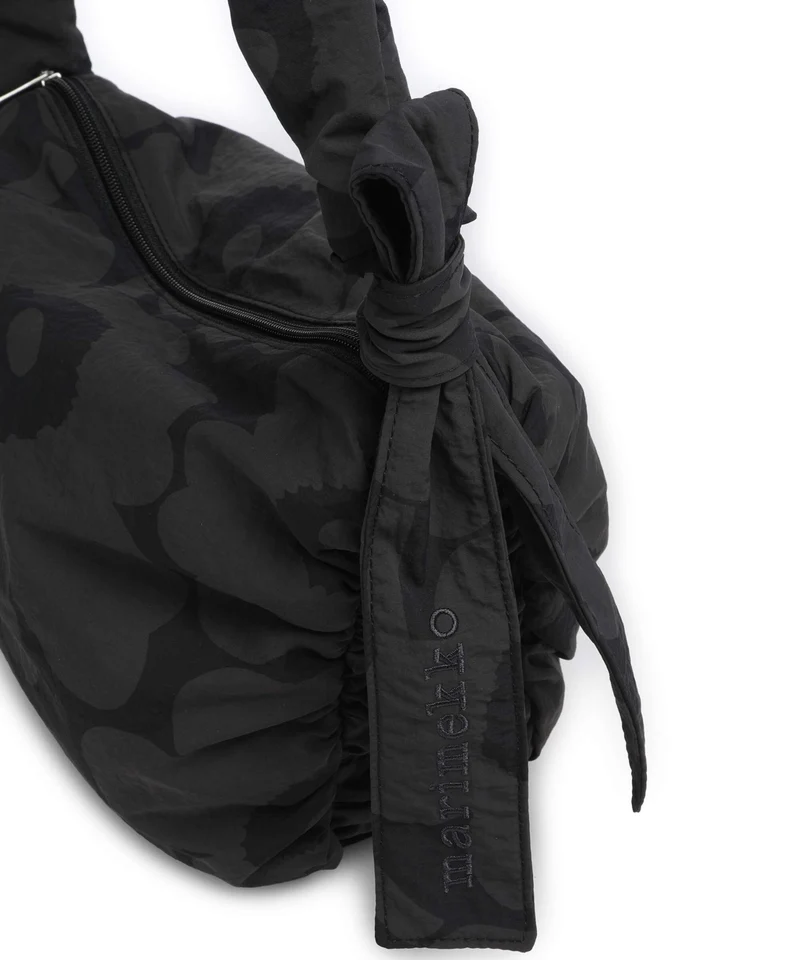 Marimekko Utu M Unikko Schultertasche dark grey/black