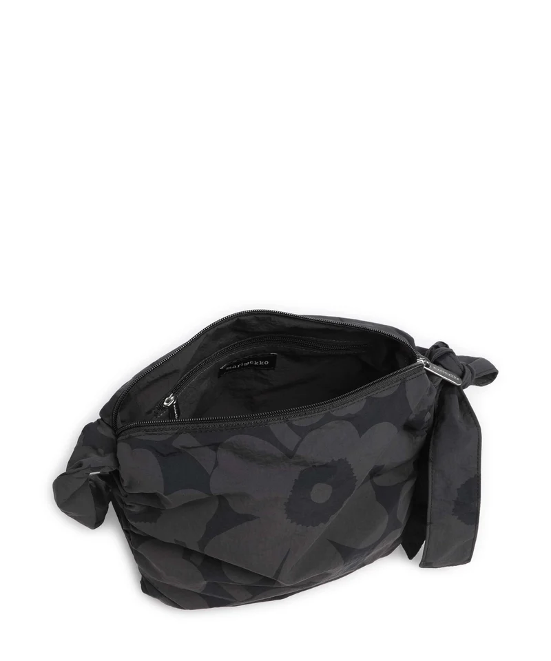 Marimekko Utu M Unikko Schultertasche dark grey/black