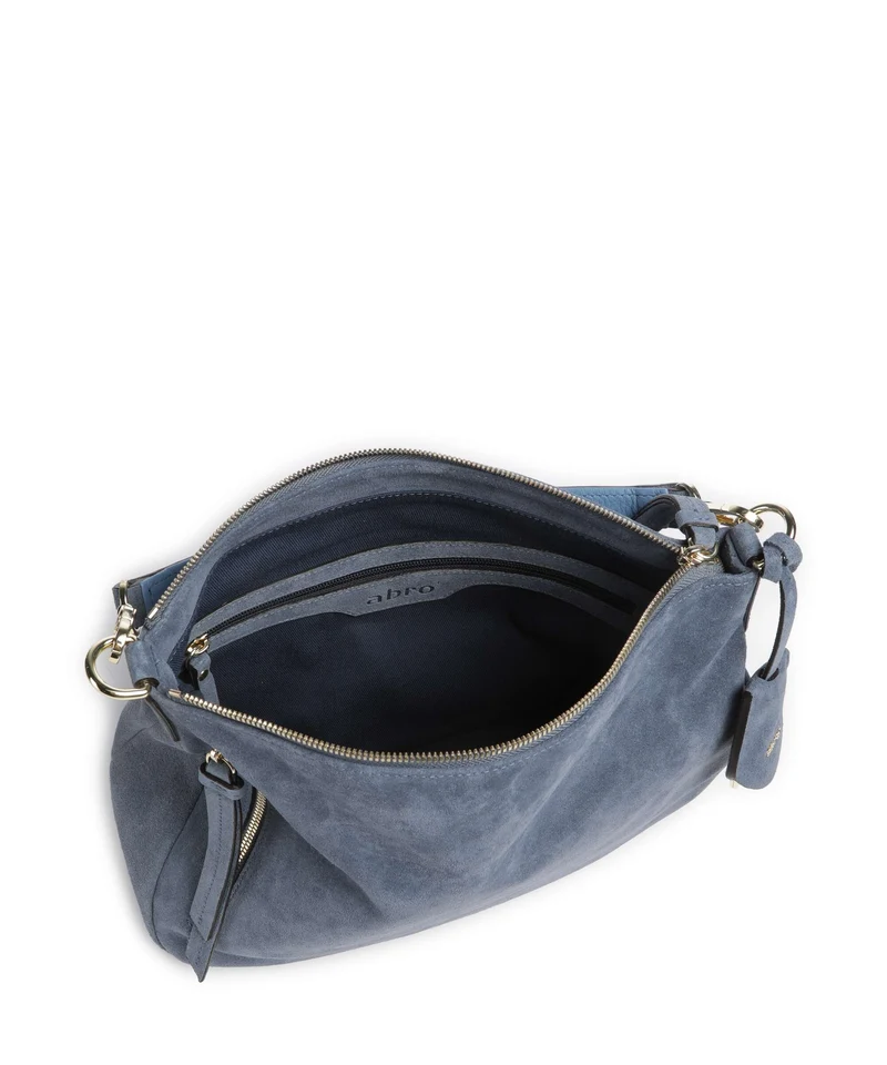 Abro Suede Juna Small Beuteltasche jeans