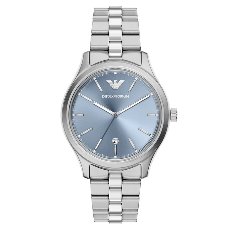 Emporio Armani Round Blue Dial Watch AR11748
