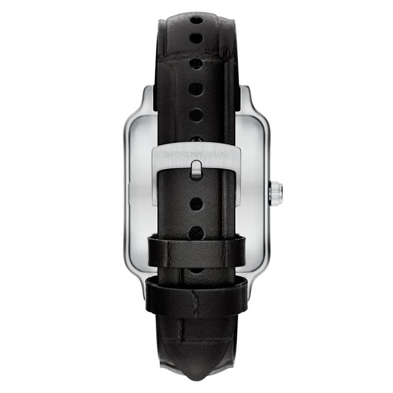 Emporio Armani Rectangular Silver Dial Watch AR11756