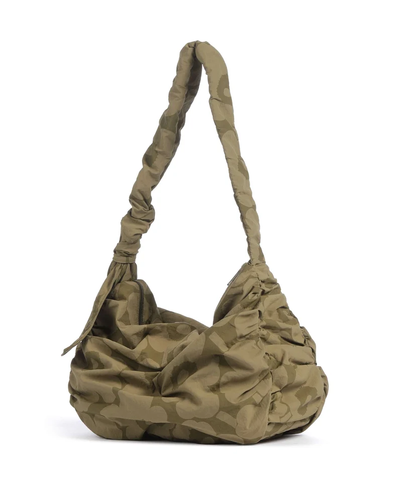 Marimekko Utu L Unikko Beuteltasche olive green/khaki green