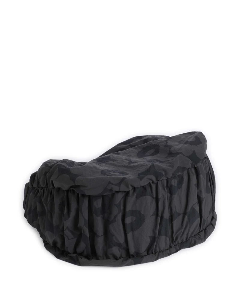 Marimekko Utu L Unikko Beuteltasche dark grey/black