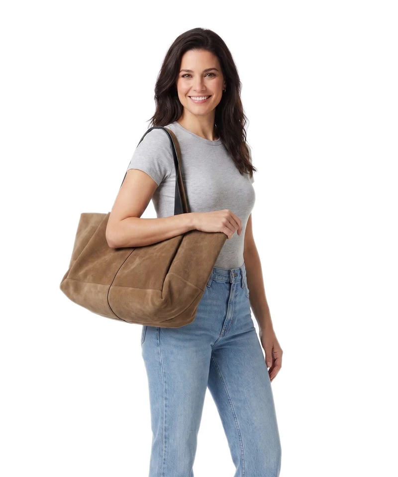 AllSaints Rosalie Shopper warm olive brown