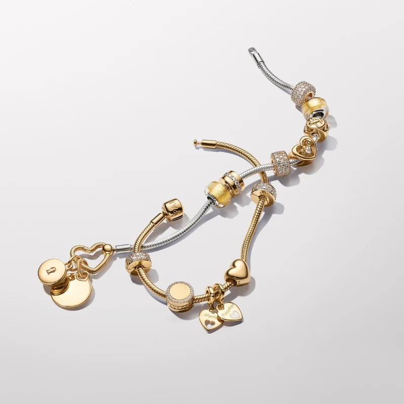 Pandora Moments 14 Karat Gold Plated Heart Charm 763439C00