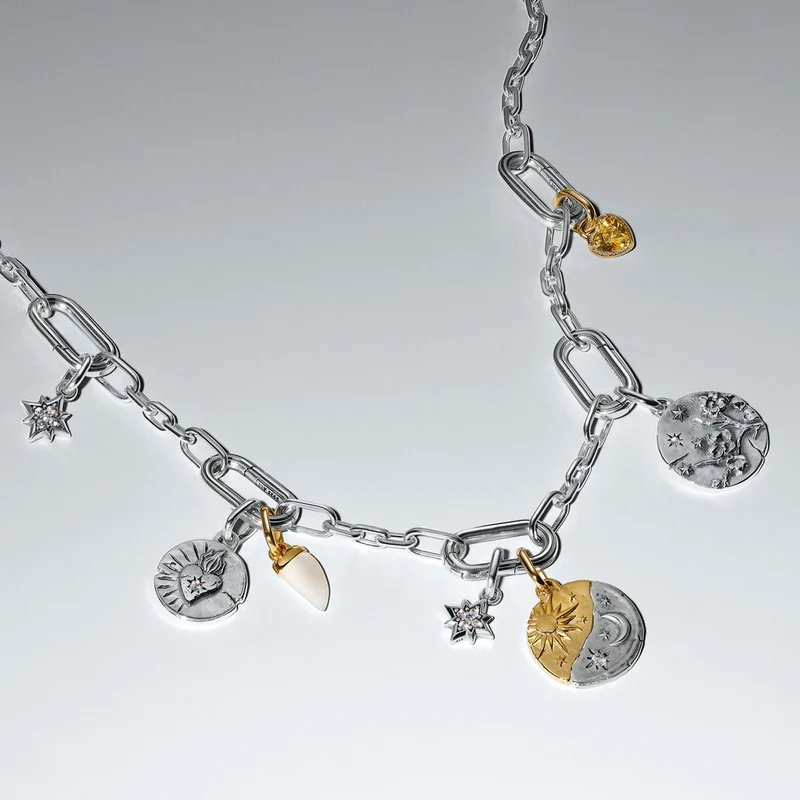 Pandora ME Gold Plated Sun and Moon Charm 763977C01