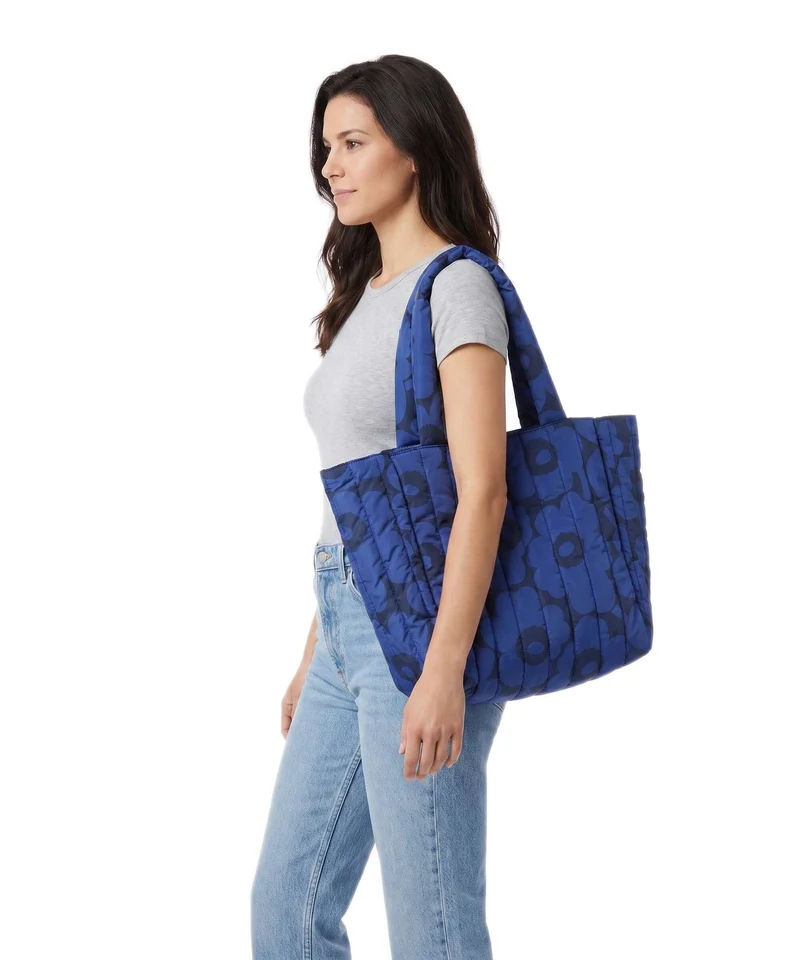 Marimekko Joy Unikko M Shopper blue/dark blue