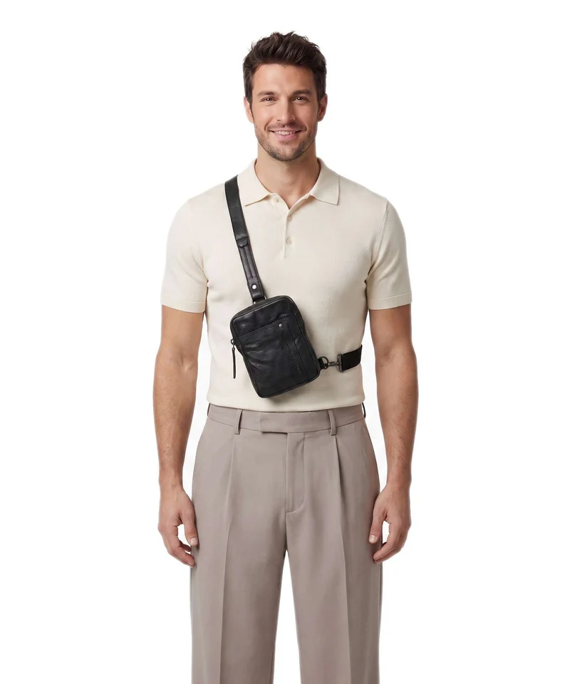 Spikes & Sparrow Bronco Miami Slingbag black