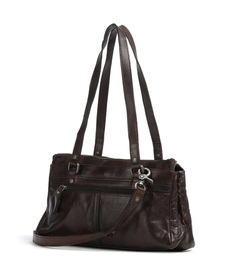 Spikes & Sparrow Apache Christabelle Schultertasche dark brown