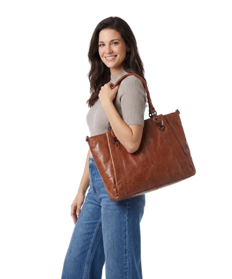 Spikes & Sparrow Bronco Dominique Shopper brandy