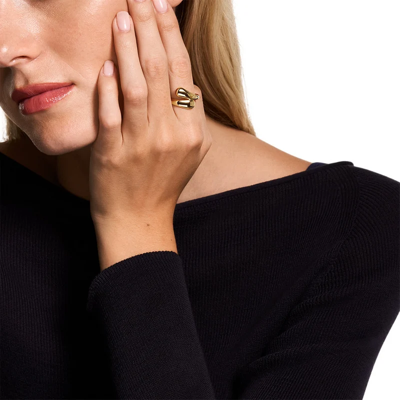 Emporio Armani Iconic Trend Brass Women's Ring EGS3338710-5.5