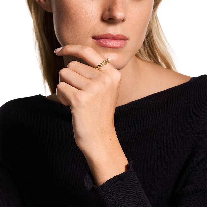 Emporio Armani Sentimental Brass Women's Ring EGS3332710-6.5
