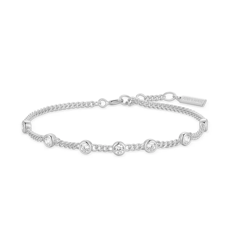 Ania Haie Melodic Poet Silver Multi Station Chain Bracelet S AH-B066-05H
