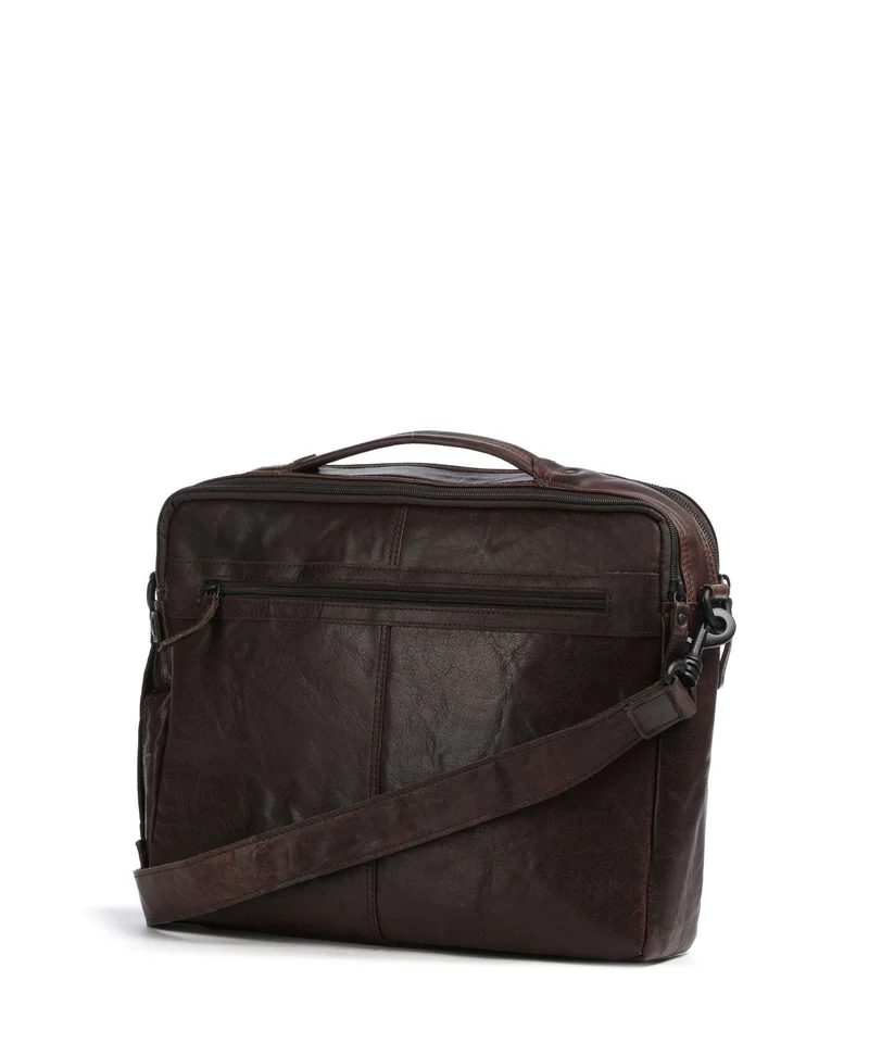 Spikes & Sparrow Bronco Henry Aktentasche dark brown