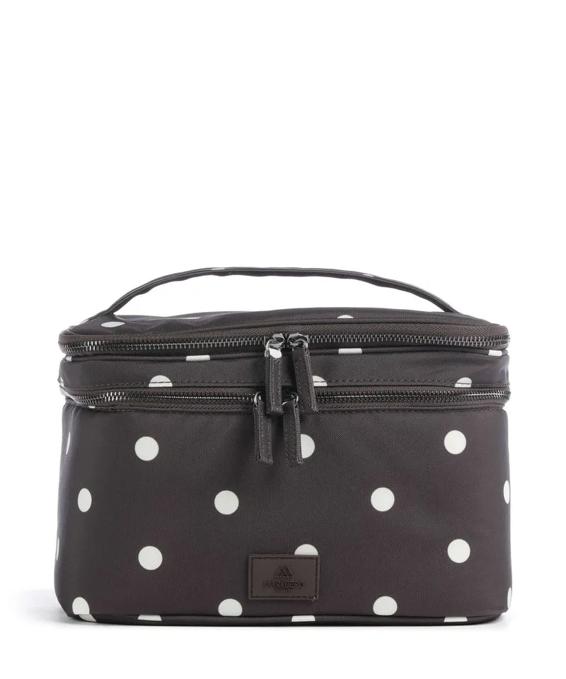 Markberg Treasure Kulturbeutel polka dot/brown