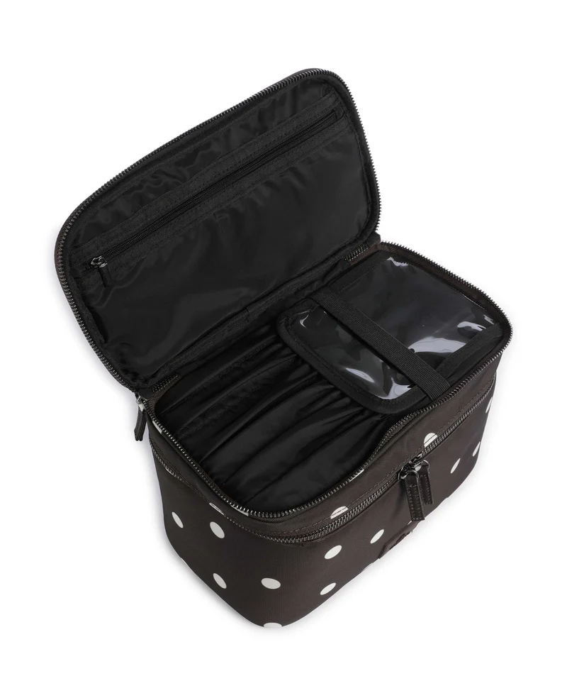 Markberg Treasure Kulturbeutel polka dot/brown
