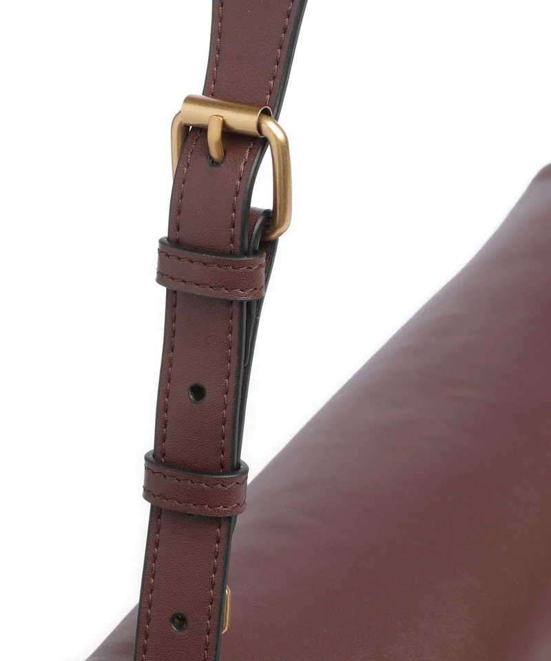 Pinko Click Soft Horizontal Schultertasche castano intenso/antique gold