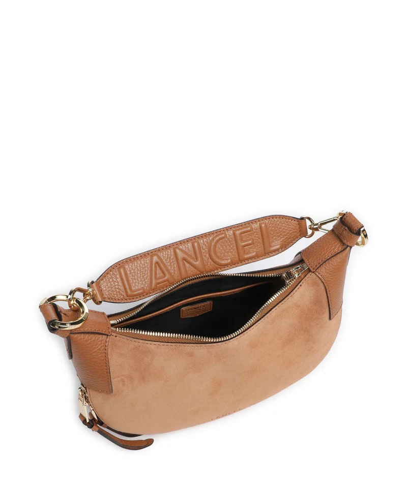 Lancel Origami S Beuteltasche camel