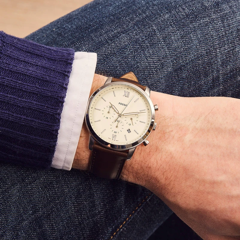 Fossil Neutra Chrono herren Uhr Braun FS5380
