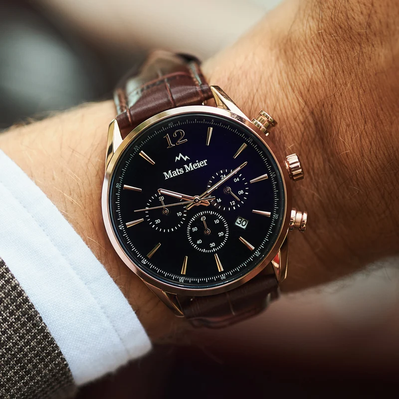 Mats Meier Grand Cornier herren Uhr Braun MM00101