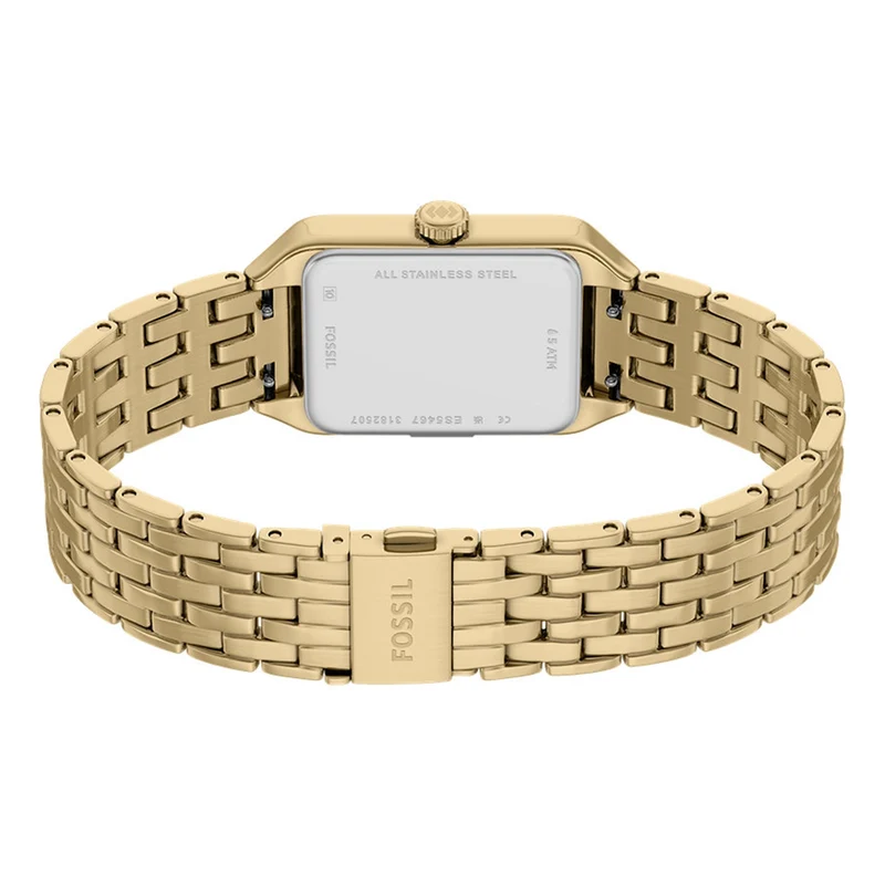 Fossil Raquel Mini Rectangular White Dial Watch ES5467
