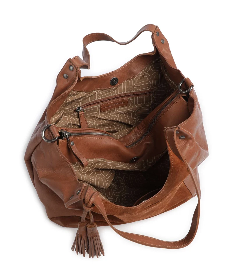 Spikes & Sparrow Suede Mix Ryana Shopper mocca