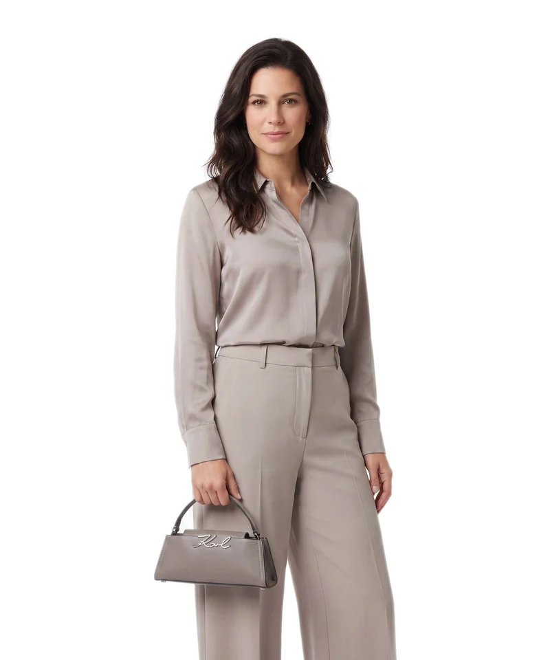 Karl Lagerfeld K/Signature Mini Handtasche ash grey